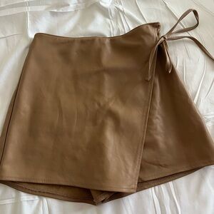 Abercrombie & Fitch Vegan Leather Skort